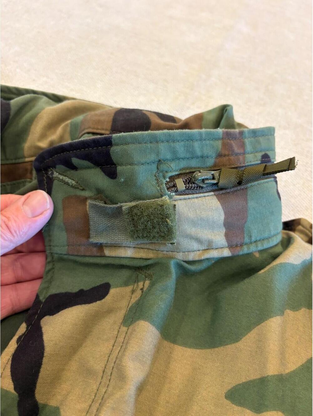Vtg 1999 M-65 Field Jacket US Military Woodland Camo Large Regular Golden Mfg Co - Picture 10 of 12